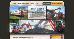 Desktop Screenshot of matrixexcavation.com
